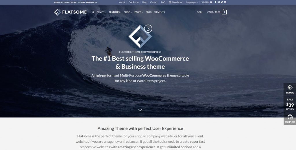 flatsome woocommerce and business theme