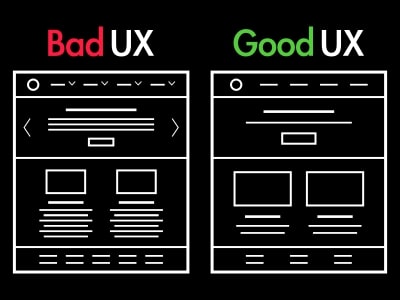 Bad vs Good UI UX 