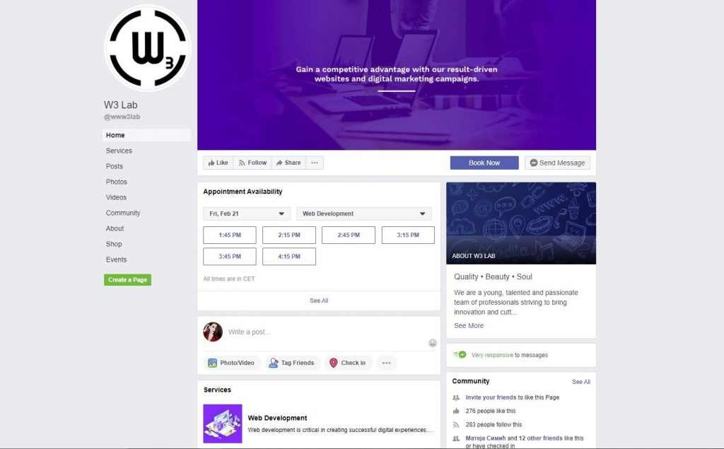 w3-lab facebook page