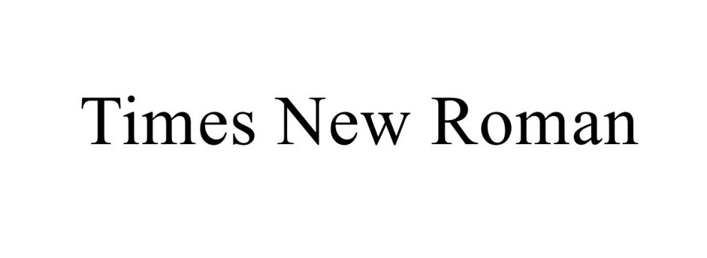 transitional serif font - times new roman font 