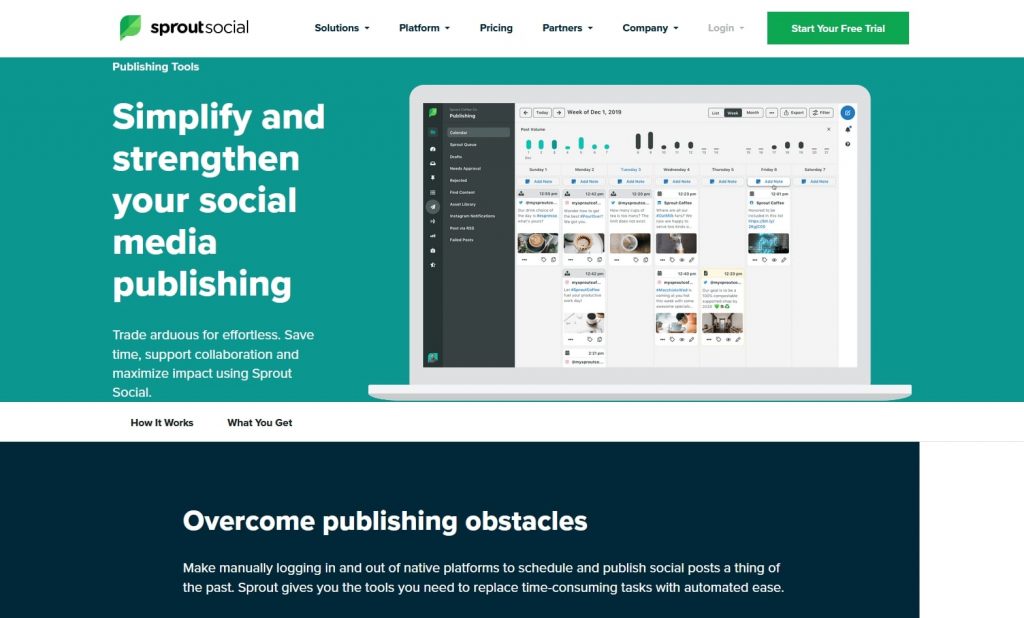 sprout social publishing tools