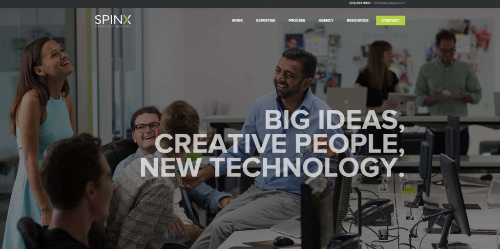 spinx digital - creative website design