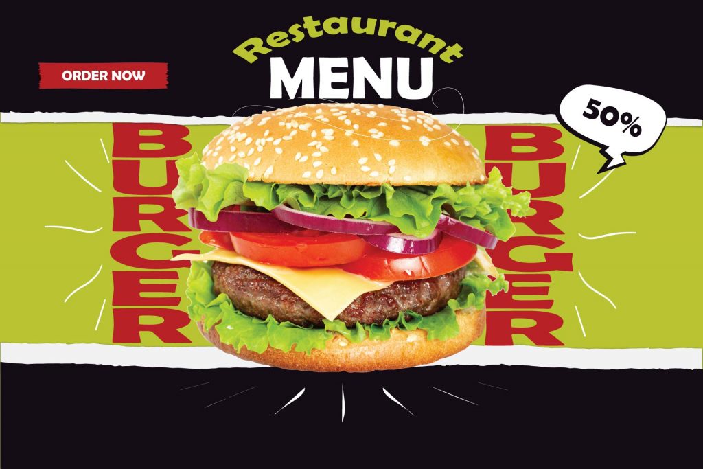 menu of fast food restaurant