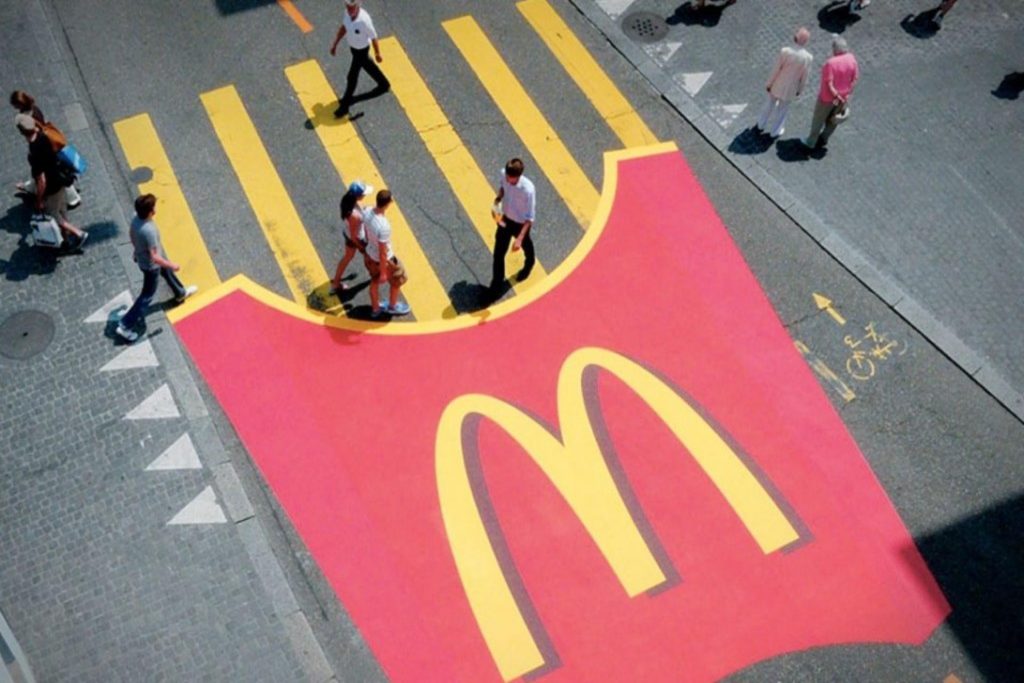 street marketing - mcdonalds - guerrilla marketing