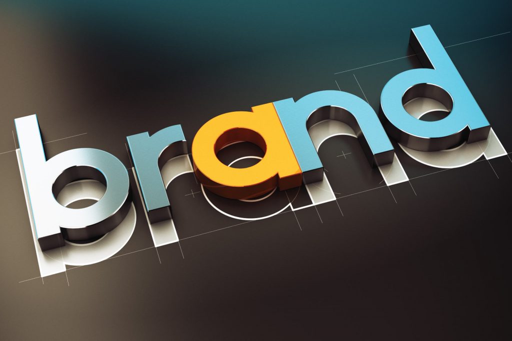 brand in letters