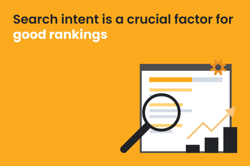 search intent is a crucial factor for good rankings