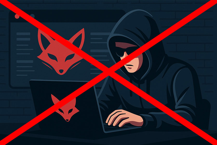 Illustration of preventing anonymous fox hack.